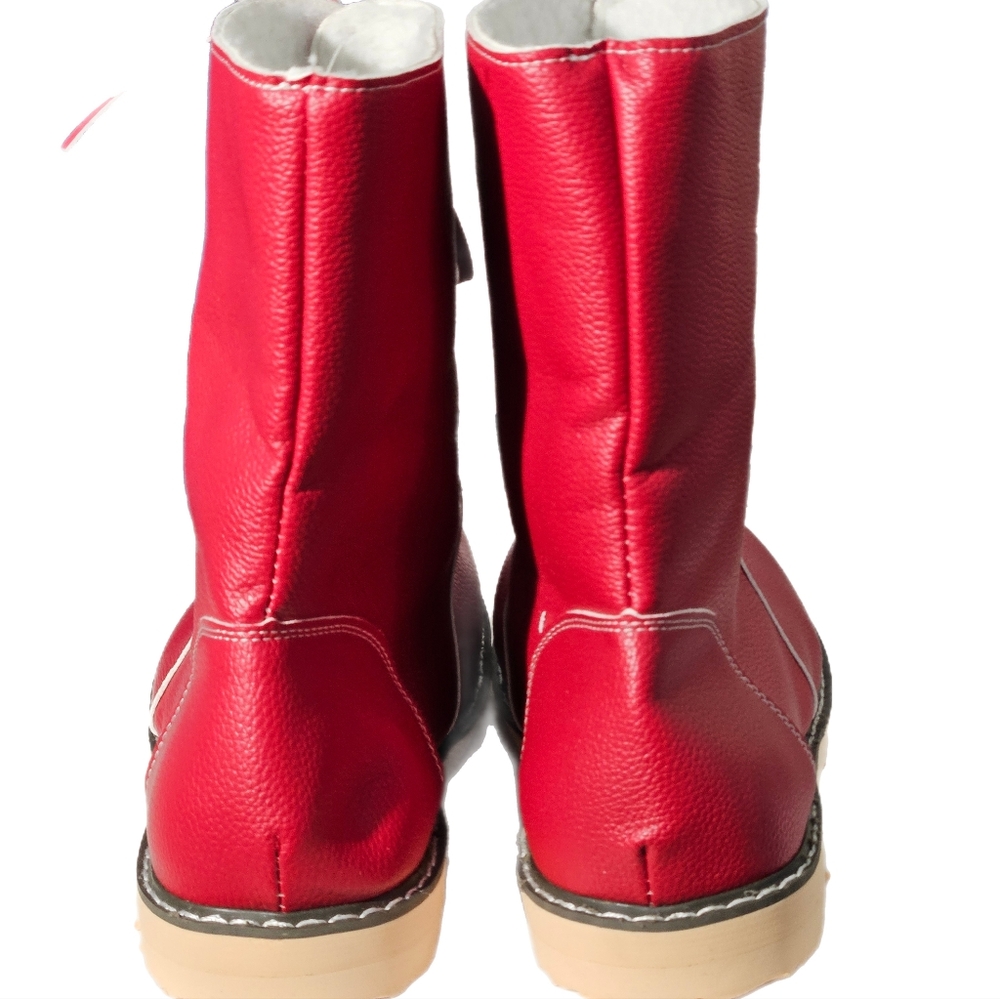 Costume Boots Size 7.5 / Cosplay Costume / Red Costume Boots / Halloween Costume - Picture 4 of 8